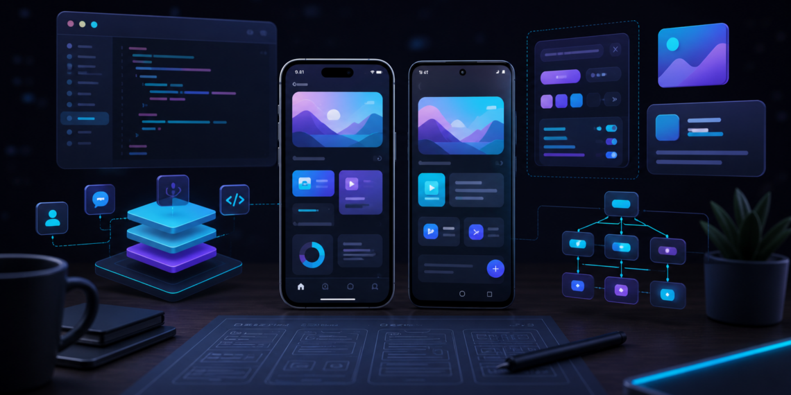Minh họa phát triển ứng dụng mobile đa nền tảng với Flutter