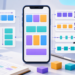 Minh hoạ Flexbox trong React Native với row column justifyContent và alignItems