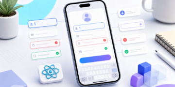 Minh hoạ form TextInput validation và keyboard trong React Native