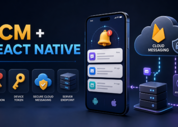 Minh họa Firebase Cloud Messaging gửi push notification tới ứng dụng React Native trên Android và iOS